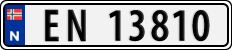 License plate of Norway, Cars