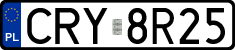 License plates of Poland, Regular car plates