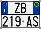License plate of Italy, Cars (1994 year series)