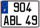 French license plate, FNI