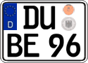 German license plate, Regular plates