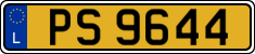 License plate of Luxembourg, 2003 year system