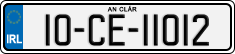 License plate of Ireland, Regular plates