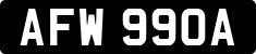 License plate of the United Kingdom, 1963 year system