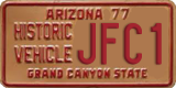 Arizona, Historic vehicle (XXXX)