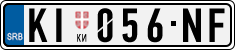 License plate of Serbia, Cars