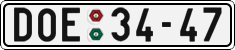License plate of the Czech Republic, Cars (1960)