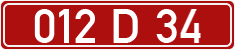 License plate of Georgia, Diplomatic