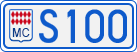 License plate of Monaco, Cars