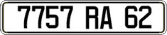 French license plate, FNI