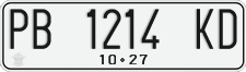 License plate of Indonesia, Regular plates