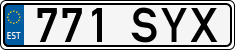 License plate of Estonia, Regular car plates