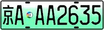 License plate of China, Electric vehicles