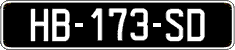 French license plate, SIV (oldtimers)