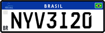 License plate of Brazil, Private owners (Mercosul)