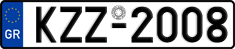 License plate of Greece, Cars
