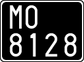 License plate of Italy, Cars (1927 year series)
