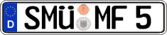 German license plate, Regular plates