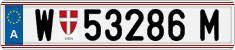 License plate of Austria, Regular plates