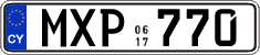 License plate of Cyprus, Regular plates
