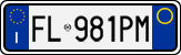 License plate of Italy, Cars (1994 year series)