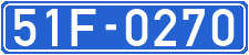 License plate of Vietnam, Government and public administrations