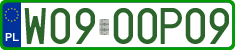 License plates of Poland, Professional plates