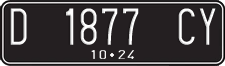 License plate of Indonesia, Regular plates
