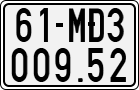 License plate of Vietnam, Specialty plates