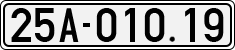 License plate of Vietnam, Cars