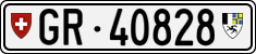 License plate of Switzerland, Cars