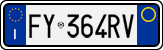 License plate of Italy, Cars (1994 year series)
