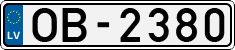License plate of Latvia, Regular car plates