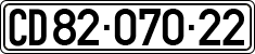 License plate of Israel, Diplomatic