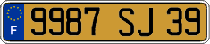 French license plate, FNI