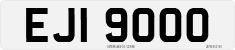 License plate of the United Kingdom, Northern Ireland (1966)