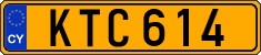 License plate of Cyprus, Regular plates