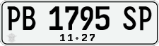 License plate of Indonesia, Regular plates