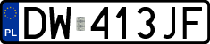 License plates of Poland, Regular car plates