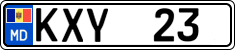 License plate of Moldova, Cars (2015)