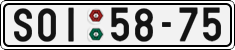 License plate of the Czech Republic, Cars (1960)