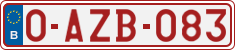 License plate of Belgium, Regular plates (2010)