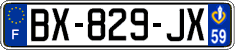 French license plate, SIV (ordinary)