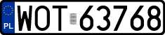 License plates of Poland, Regular car plates