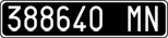 License plate of Italy, Cars (1927 year series)