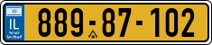 License plate of Israel, Regular plates