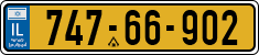 License plate of Israel, Regular plates