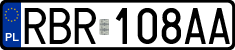 License plates of Poland, Regular car plates