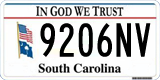 South Carolina, In God We Trust (1234AB/123 4AB)