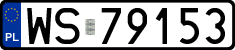 License plates of Poland, Regular car plates